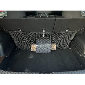 Rear Envelope Style Automotive Elastic Trunk Mesh Cargo Net for Kia Soul 2020-2024 - Premium Trunk Organizer and Storage - Luggage Net for Crossover - Best Car Organizer for Kia Soul