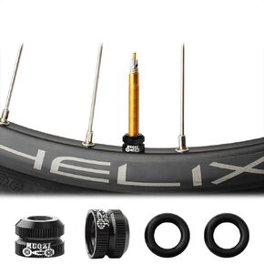 Bike Vacuum Tire Valve Nut, Presta Inner Tube Valve Nut Accessories, Suitable for Most Mountain or Road Bicycle/Black