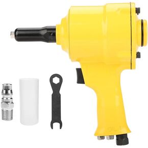 Riveter Gun, KP-705P Pneumatic Riveter Pistol Grip Rivet Gun Air Powered Riveting Tool for Decoration, Automotive, Container, Electric Appliance, Instrument(2.4-4.8mm)