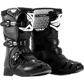 Fly Racing Maverick MX Youth and Mini Boots (Black, 6)
