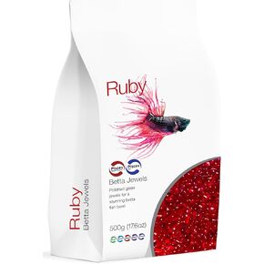 جواهر بيتا الحمراء من الحوت للأسماك المقاتلة السيامية، وأسماك البيتا، والسمكة الذهبية، وأسماك الجوبي، 17.6 أونصة in Kuwait