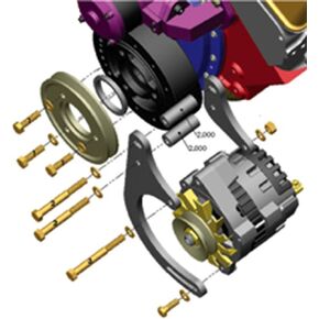 Powermaster 895 Low Mount Alternator Bracket