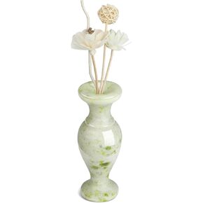 Reed Diffuser Sets,5.2inch Jade Bottle with 3 Sticks,Scented Diffuser Home Fragrance Essential Oil Reed Diffuser Set for Home Large Rooms Bathroom Shelf Decor