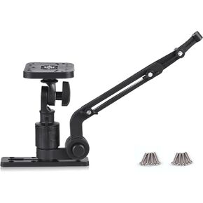 LIXADA Kayak Fish Finder Mounting Plate Kayak Boat Transducer Mounting Arm Fish Finder Mount Base Adapter