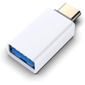 USB C to USB Adapter Pack-2,USB-C Male to USB 3.0 Female Adapter for MacBook Pro 2021/2020 iMac iPad Pro/mini 6 Pixel 6 5 4 xl USB C Wall Plug Charger and Any Type C or Thunderbolt 4/3 Devices,White