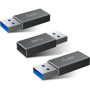 محول Basesailor USB C أنثى إلى USB 3.0 ذكر 3 حزم، موصل كابل 5 جيجابت في الثانية GEN 1 نوع A لشاحن MagSafe، iPhone 13 14 15 16 Pro Max، SE، iPad 8 9 10 Air 4 5 Mini 6، AirPods، Samsung Galaxy S24 S23 S22 in Kuwait