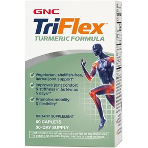 GNC TriFlex Turmeric Formula | Improves Joint Comfort and Stiffness, Promotes Mobility and Flexibility | 60 Caplets
