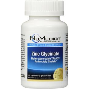 NuMedica - Zinc Glycinate 20mg - 120 Vegetable Capules