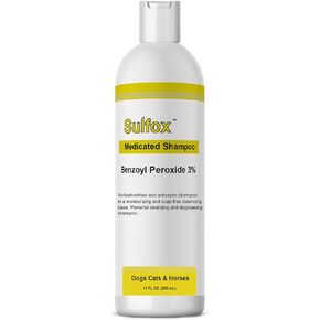 Sulfox Shampoo for Pets - Powerful Cleansing and Degreasing - Relief of Scaling and Itching - Skin Infection - Antibacterial and Antifungal Growth - Skin and Hair Coat - 12 fl oz