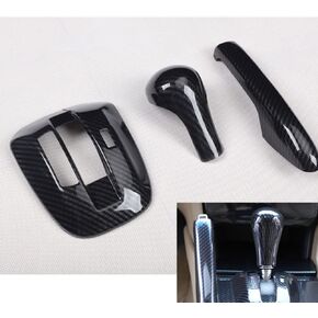for Honda Accord 2008 2009 2010 2011 2012 2013 Handbrake Gear Shift Frame Carbon Fiber Style ABS Cover Trims