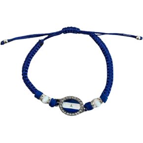El Salvador Salvadoran Flag Adjustable Wrist Wrap Bracelet Rope Bracelet Friendship Bracelet Anklets Jewelry for Women Teens Children - El Salvador Pride Bracelet - Assorted Colors - Includes 1 Bracelet