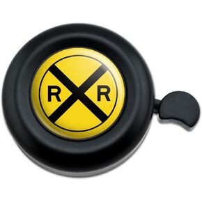 Railroad Crossing Traffic Sign Train Bicycle Handlebar Bike Bell