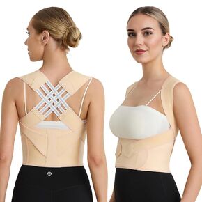 Posture corrector for women and men,Back Straightener Posture Corrector,Adjustable Shoulder Posture,Shoulder and Back Pain Provides Support Medium (Waist 28.34-33.46 Inch)