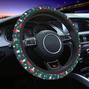 Western Cow Print Steering Wheel Cover Universal 15 Inch Brown Cowhide Animal Skin Steering Wheel Protector Covers Anti-Slip Neoprene Auto Car Accessories for Girls Women Men