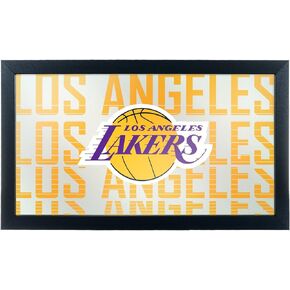 Trademark Gameroom NBA1500-LAL3 NBA Framed Logo Mirror - City - Los Angeles Lakers