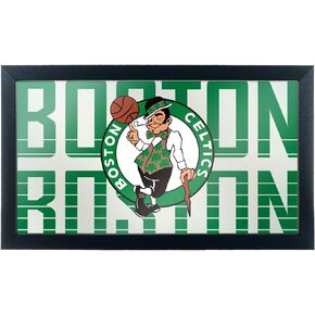 Trademark Gameroom NBA1500-BC3 NBA Framed Logo Mirror - City - Boston Celtics