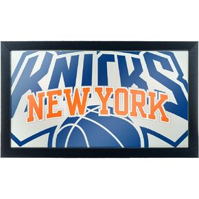 Trademark Gameroom NBA1500-NY2 NBA Framed Logo Mirror - Fade - New York Knicks