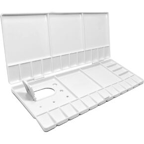 VViViD Paint Palette with 28 Wells, 5 Mixing Trays, Portable Folding Box, Art Class (2 Pack)