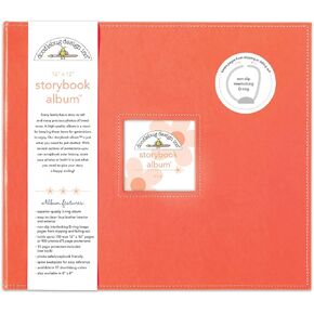 Doodlebug 5721 Storybook Album 12"X12"-Coral