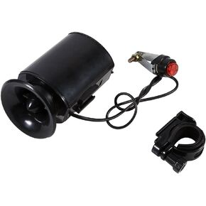 Black 6-Loud Sound Mountain Bike Electronic Horn Bell Electronic Ring Bell Alarm Speaker Bicycle Handlebar Accessory