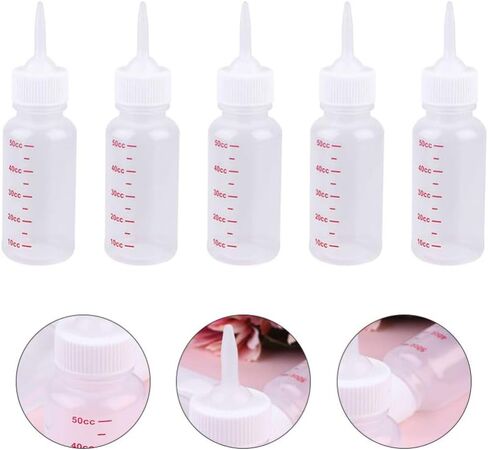 POPETPOP 50ml Milk Feeding Bottle for Pets Hand Feeding Kit for Puppies Kitten Newborn Small Animals Care Pet Supply 5pcs in Saudi Arabia