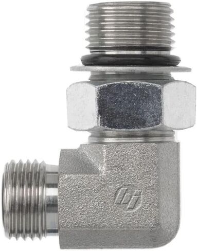 FS6801-04-04-NWO-FG مصنوع من الفولاذ المطروق 90 ​​درجة على شكل حرف O على شكل حلقة دائرية للوجه، 9/16 بوصة - 18 NPT × 7/16 بوصة -20 خيط NPT، 1/4 بوصة ختم وجه ذكر × 1/4 بوصة ذكر قابل للتعديل يا الدائري بوس in Saudi Arabia