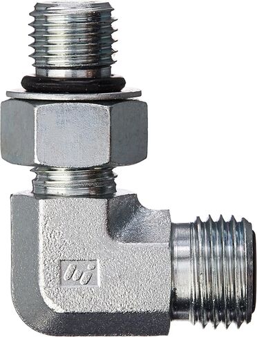 FS6801-04-04-NWO-FG مصنوع من الفولاذ المطروق 90 ​​درجة على شكل حرف O على شكل حلقة دائرية للوجه، 9/16 بوصة - 18 NPT × 7/16 بوصة -20 خيط NPT، 1/4 بوصة ختم وجه ذكر × 1/4 بوصة ذكر قابل للتعديل يا الدائري بوس in Saudi Arabia