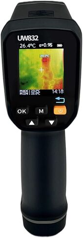 Thermal Imaging Camera,1.77" LCD Screen,32 x32 IR Resolution,Infrared Thermal Imager -22 to 932℉,8 GB Memory Card,Rechargeable Infrared Camera for Building,HVAC,Plumbing Leak,Mechanical,Electrical in Kuwait