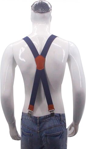 حمالات Cedrainy للرجال X مشبك خلفي قابل للتعديل شديد التحمل مع دعامات مرنة بعرض 1.6 بوصة in Kuwait