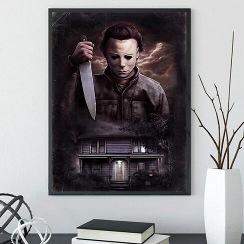 Leazeruce DIY 5D Halloween Diamond Painting Kits for Adults Horror Movie Characters,Full Drill Diamond Art Kits Paint by Numbers Kits for Adults12x16inch/30x40cm, JYL434-fba in Saudi Arabia