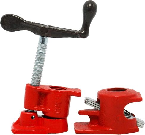 YaeTek 8 عبوات من مشابك أنابيب لصق الخشب مقاس 1/2 بوصة، مشابك حديدية شديدة التحمل، مشابك أنابيب النجارة سريعة الفك (8 قطع، 1/2 بوصة) in Kuwait