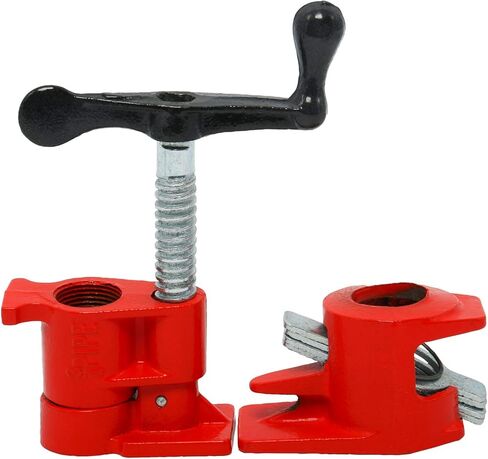 YaeTek 8 عبوات من مشابك أنابيب لصق الخشب مقاس 1/2 بوصة، مشابك حديدية شديدة التحمل، مشابك أنابيب النجارة سريعة الفك (8 قطع، 1/2 بوصة) in Kuwait