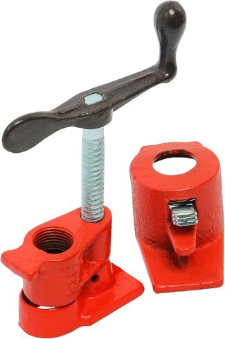 YaeTek 8 عبوات من مشابك أنابيب لصق الخشب مقاس 1/2 بوصة، مشابك حديدية شديدة التحمل، مشابك أنابيب النجارة سريعة الفك (8 قطع، 1/2 بوصة) in Kuwait