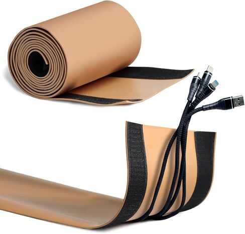 PVC Floor Cord Cover for Office Carpet 6" W X 10’L Cable Cover PVC Cord Wire Cover Under Desk Cable Grip Strip Hold Cords in Place for Power Cords Audio Cables Coaxial Cable (Gray) in Saudi Arabia