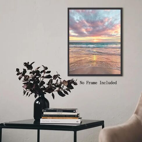 SUOGROLI Sunset Beach 5D DIY Diamond Painting Kits for Adult Without Frame,Sunrise Coast Wall Decoration,100% Full Drill Painting Art 40X30cm/15.7x11.8in in Saudi Arabia