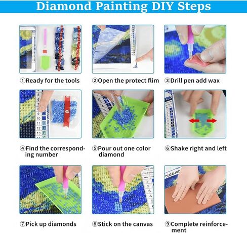 SUOGROLI Sunset Beach 5D DIY Diamond Painting Kits for Adult Without Frame,Sunrise Coast Wall Decoration,100% Full Drill Painting Art 40X30cm/15.7x11.8in in Saudi Arabia