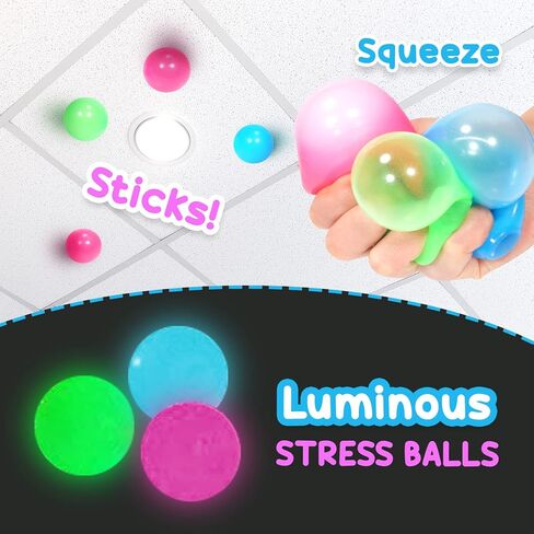 كرات الضغط فيدجيت للبالغين 28 حزمة: KLT كرة تخفيف التوتر، ألعاب فيدجيت، كرات الضغط، مجموعة كرات إسفنجية للبالغين، جوائز بالجملة، هدايا الحفلات in Kuwait