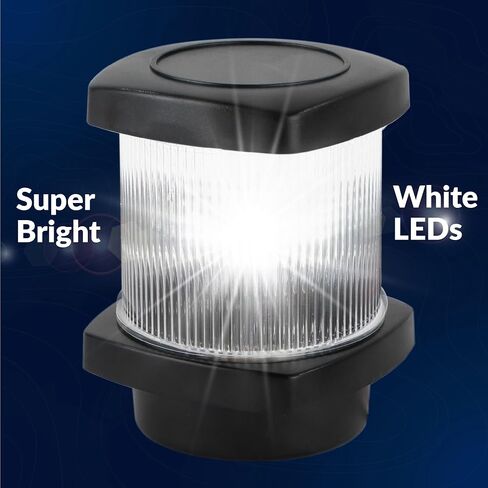 Five Oceans LED Anchor Light, Boat Navigation Lights, High Performance Polycarbonate Housing, 12V DC, Meets USCG 2 NM Rule, Vertical Mount for Sailboats - FO4683 in Saudi Arabia