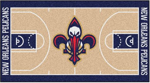 FANMATS NBA New Orleans Pelicans نايلون وجه NBA Court Runner - كبير، 29.5x54 in Kuwait