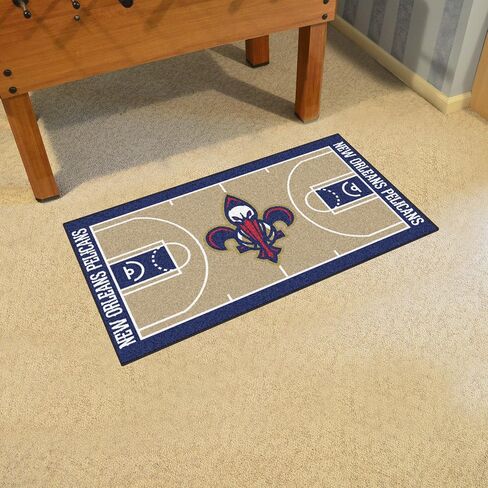 FANMATS NBA New Orleans Pelicans نايلون وجه NBA Court Runner - كبير، 29.5x54 in Kuwait