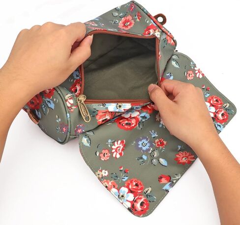 TOURBON مشمع قماش دراجة أعلى أنبوب حقيبة دراجة المقود سلة (زهرة خضراء) in Kuwait