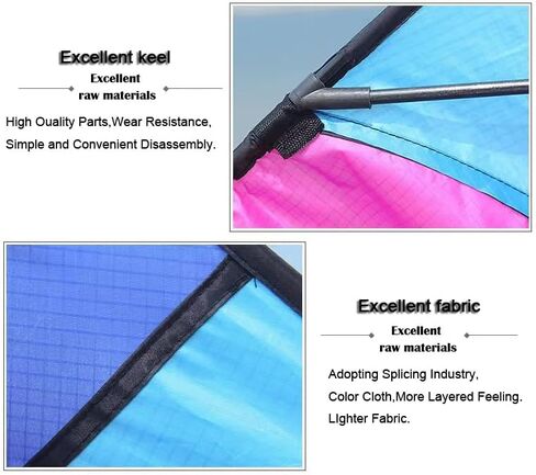 Delta Kite for Kids & Adults, Rainbow Splicing Kites,Easy to Fly Kite,Beginner Kite Beach Kite for Outdoors Game with Line and Handle in Saudi Arabia