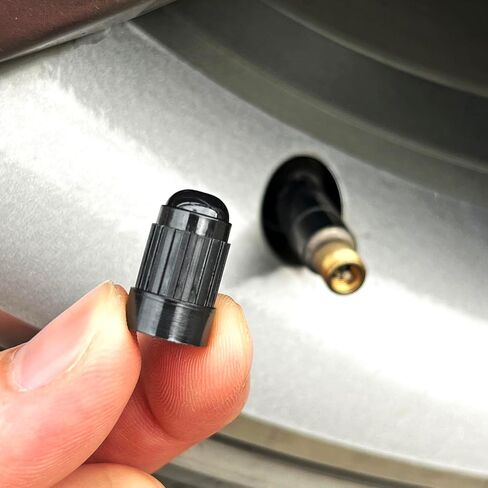 TPMS Tire Valve Stem Covers Plastic Air Valve Caps Black Long Valve Stem Caps with Gasket Universal Tire Replacement Kit for TPMS20008 Valves丨Airtight Seal丨Light-Weight丨Corrosion Resistant (12 Pack) in Saudi Arabia