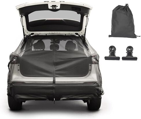 شاشة شبكية لباب السيارة الخلفي لشبكة البعوض لسيارات الدفع الرباعي لخيمة السيارة، شبكة حشرات مغناطيسية للشاحنة مع سحاب ثنائي الاتجاه، شبكة حشرات الباب الخلفي قابلة للتنفس، حماية من الأشعة فوق البنفسجية، حماية الخصوصية، ملحقات تخييم السيارة in Kuwait