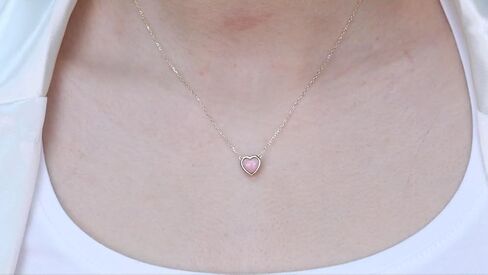 Gin & Grace 14K Yellow Gold Natural Pink Opal Ring with Diamonds for women | Ethically, authentically & organically sourced (Heart-cut) shaped opal hand-crafted jewelry for her | Opal Ring for women in Saudi Arabia