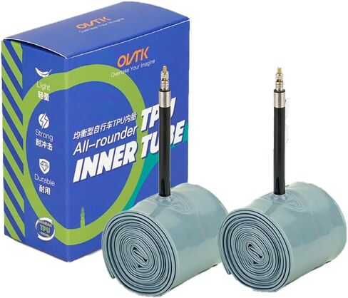 700C TPU Inner Tube (Road & Gravel) with Removable Presta Valve Stem, Include Vavle Holder & Patches in Saudi Arabia