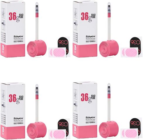 RIDENOW 4 عبوات من الأنبوب الداخلي المصنوع من مادة TPU 700C x 18-32C / 32-47C (ALLRoad & Gravel) / 650B / 650C / 520، صمام بريستا، خفيف الوزن 36 جم in Saudi Arabia