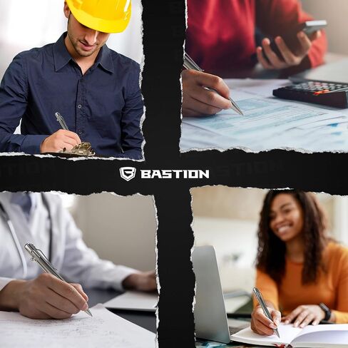 قلم BASTION® Luxury Bolt Action، قلم حبر جاف احترافي متين مع طرف رفيع، قلم حبر EDC قابل لإعادة الملء - 100% من الفولاذ المقاوم للصدأ in Kuwait