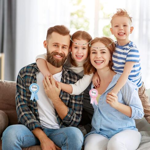 موضوع الفيل الطفل دش وشاح للأم والأب ليكون أمي ليكون وشاح أبي ليكون دبوس زهرة تاج لنوع الجنس يكشف حزب استحمام الطفل تفضل الزينة للبنين والبنات الحمل الدعامة هدية in Kuwait