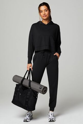 Fabletics Women's Cloud Jersey Hoodie, Buttery Soft, Recycled Fabric, Breathable, Moisture-Wicking in Kuwait